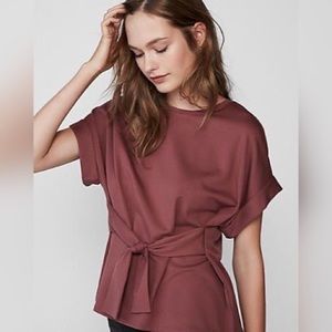 🔥HPx2🔥Cute sleeve waist tie top💄